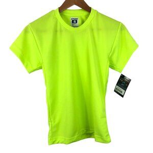 Champro Youth Size Small Neon Green Short Sleeve Baseball Softball Jersey Shirt